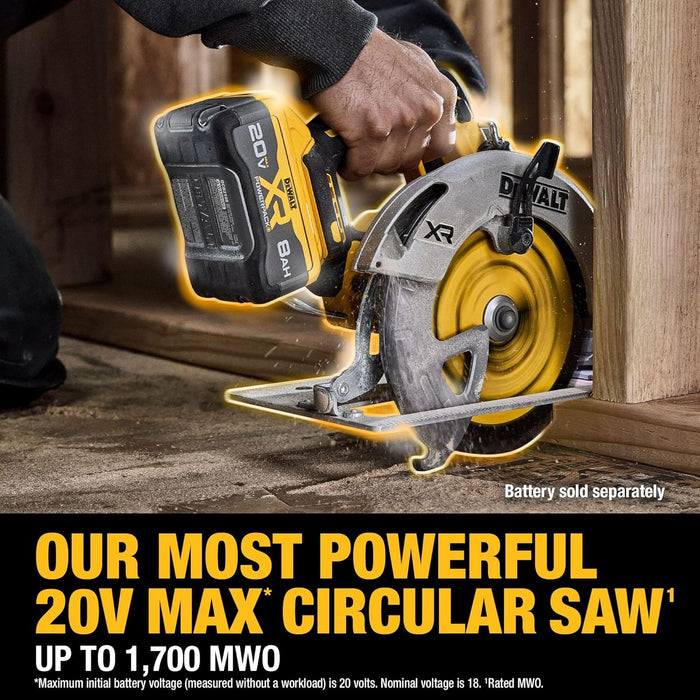 DEWALT DCS590B 20V MAX XR Brushless Cordless 7-1/4 in. Circular Saw (Tool Only)