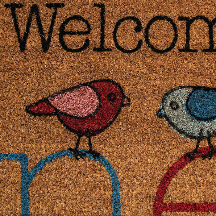NoTrax, Welcome Nest, Vinyl-Backed Natural Coir Doormat, Entry Mat for Indoor or Outdoor Use, 18"x30", C12 (C12S1830NW)