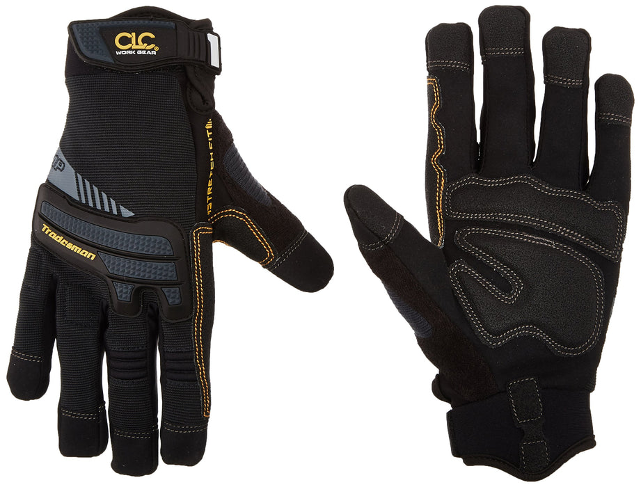 Custom Leathercraft 145S Tradesman Work Gloves, Small, Black (Pack of 1)