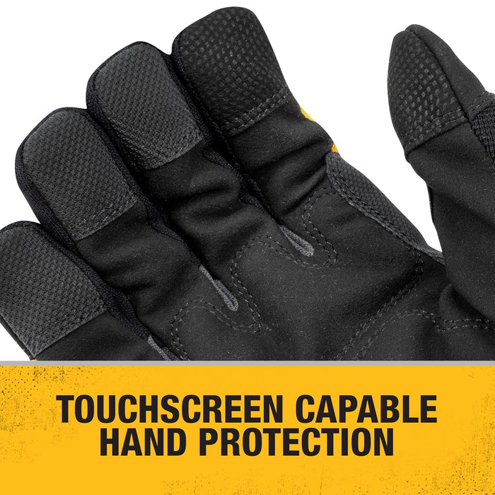DEWALT DPG758 Unisex Heavy-Duty 100g Thinsulate Lined Cold Weather Impact Glove with Padded Palm, TPR and Touchscreen, Size Large