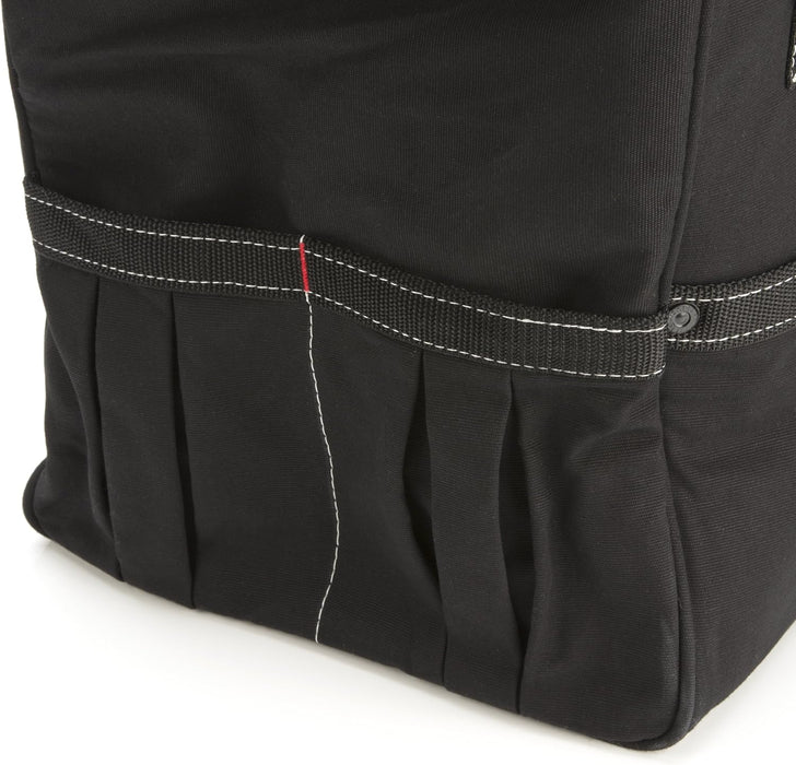 Dickies 57087 20-Inch Durable Canvas Work Bag for Painters, Carpenters, and Builders, Heavy-Duty Zipper, Reinforced Handles, Exterior Pockets, Shoulder Strap