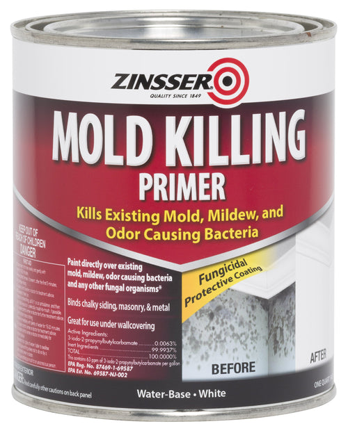 qt Zinsser 276087 White Zinsser, Mold Killing Primer Water-Based Mold Killing Primer