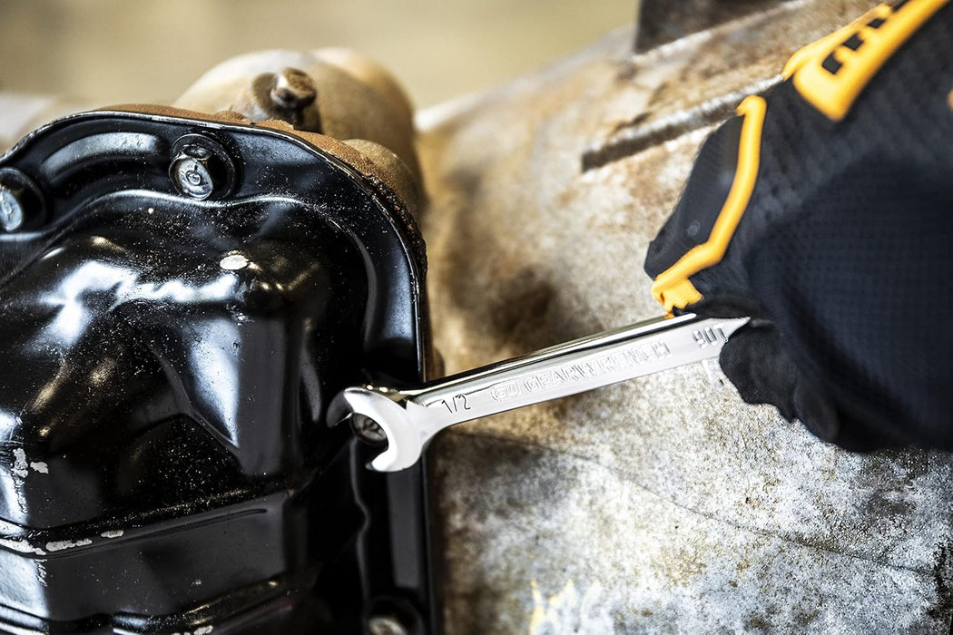 GEARWRENCH 7/16" 4 Degree Swing Arch 12 Point Ratcheting Combination Wrench - 86944