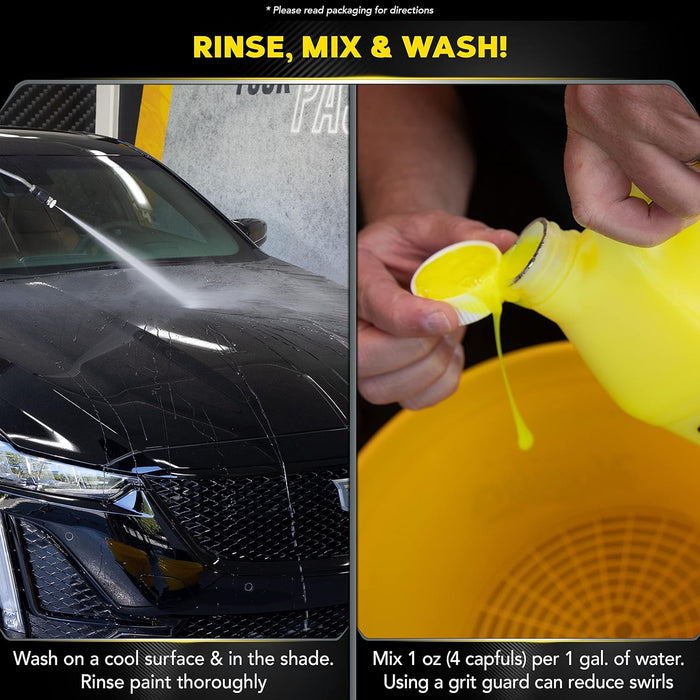 Meguiar's G17701 Ultimate Wash and Wax, Car Wash and Wax Cleans and Shines in One Step, 1 Gallon