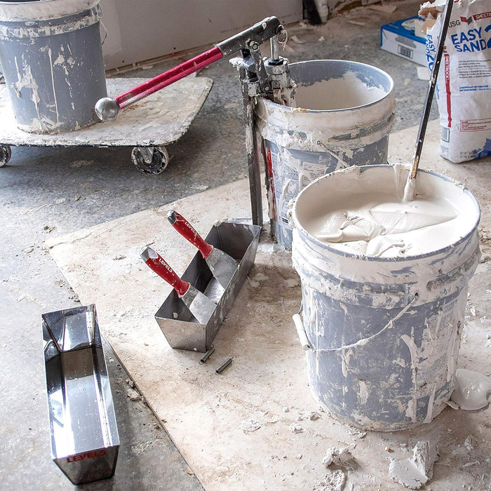 10" Soft-Grip Stainless Steel Taping Knife - LEVEL5 | Pro-Grade | Metal Hammer End | 5-136