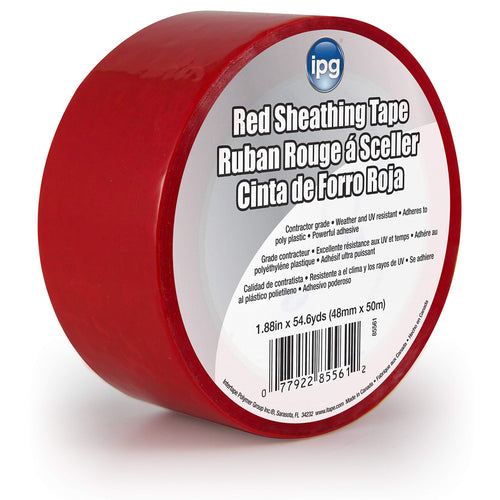 IPG 5561 Sheathing Tape, 1.88" x 54.6 yd, Red