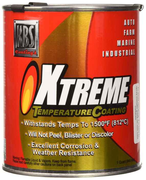 KBS Coatings 65403 Aluminum Xtreme Temperature Coating - 1 Quart