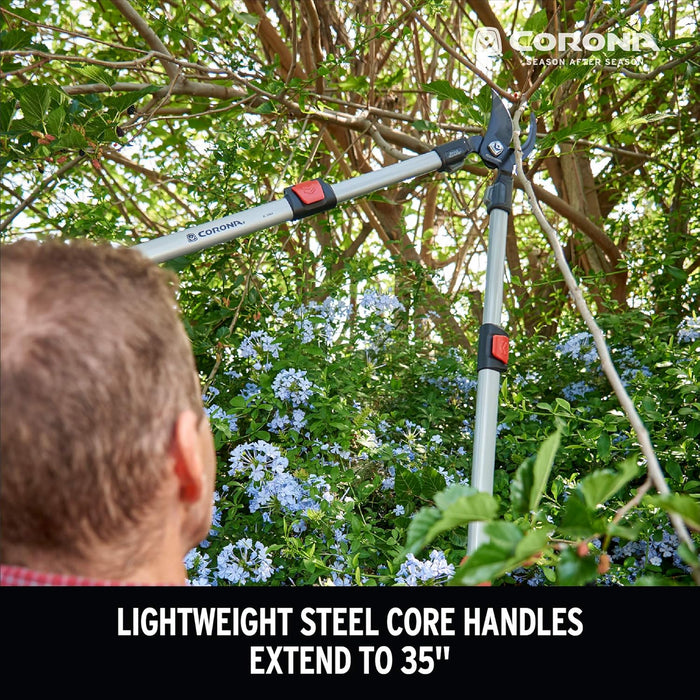 Corona SL 3364 ComfortGEL Extendable Bypass Lopper, 1-1/2" Cut Extendable Handle
