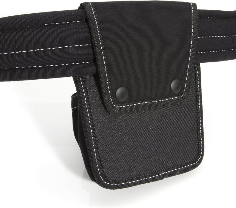 Dickies 57059 Storage Pouch for Tool and Work Belts, 4 Pockets, Cushioned Slip Pocket, Durable Canvas, Snap-Back Compatible with 3-inch Belts