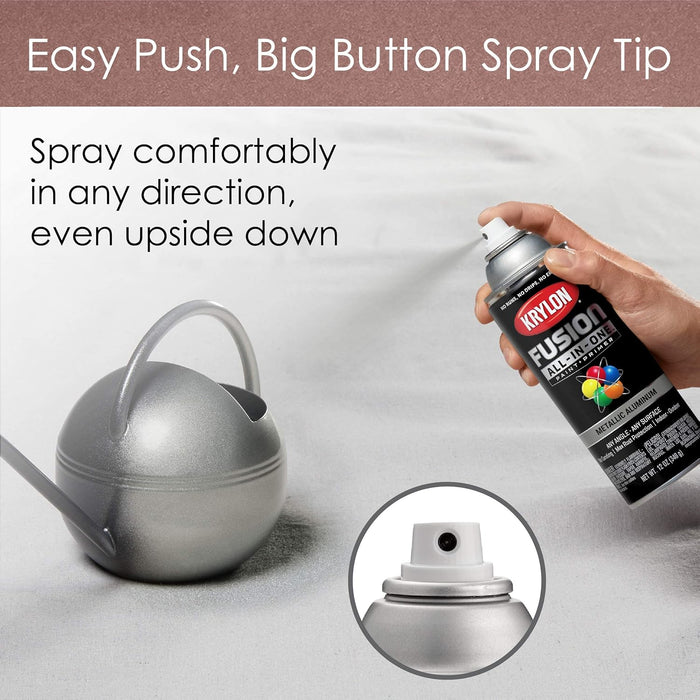 Krylon Fusion All-In-One Adhesive Spray Paint for Indoor/Outdoor Use, 12 oz, Rose Gold Rose Gold 12 Ounce (Pack of 1) Metallic