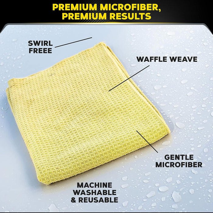 Meguiar's Water Magnet Microfiber Drying Towel, Premium Car Wash Microfiber Towel That�s Super Plush, Water Absorbent & Scratch-Free Big Microfiber Towels for Cars, 1 Pack