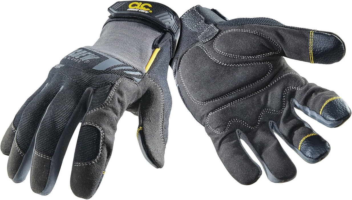 Custom Leathercraft 205BXL Pit Crew Mechanic's Glove, Black, X-Large