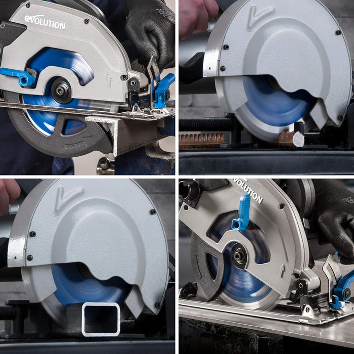 Evolution Power Tools 185BLADEST Steel Cutting Saw Blade, 7-1/4-Inch x 40-Tooth , Blue