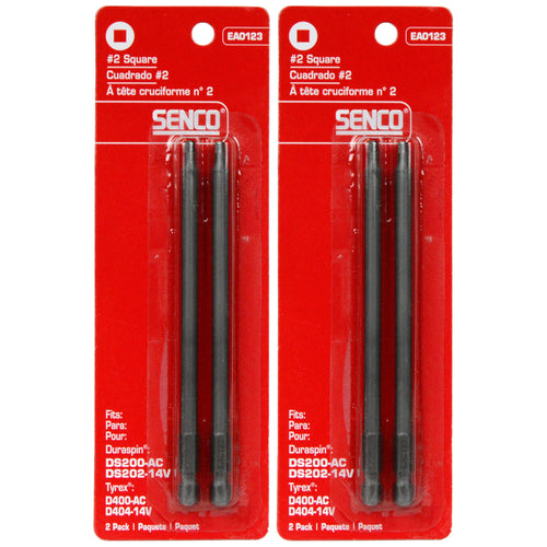 Senco EA0123 DuraSpin #2 Square Bits for DS200 (Two Packs of 2)