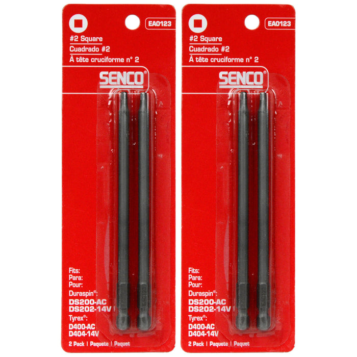 Senco EA0123 DuraSpin #2 Square Bits for DS200 (Two Packs of 2)