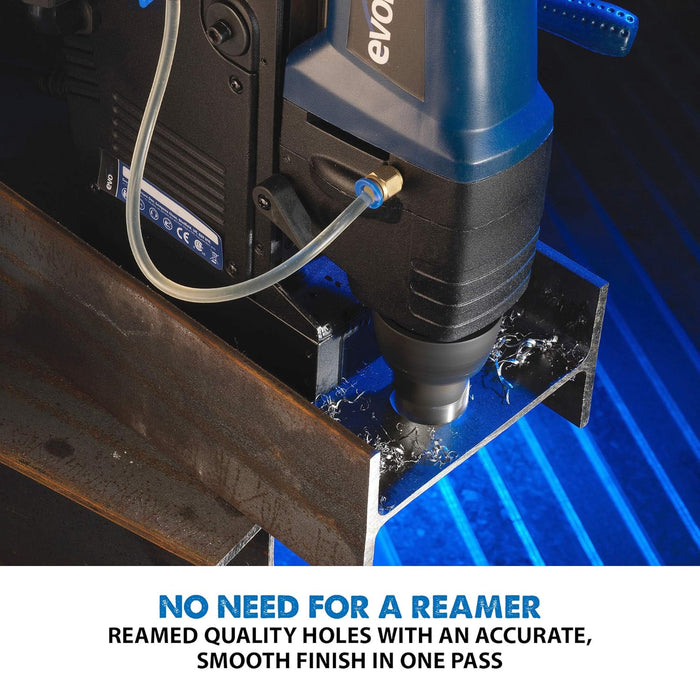 Evolution Power Tools Annular Cutter Kit for Magnetic/Mag Drills, 1 Inch Depth Drill Bit, Mixed Width 7/16 to 1-1/8 Inch, Carry Case Included, Set of 12