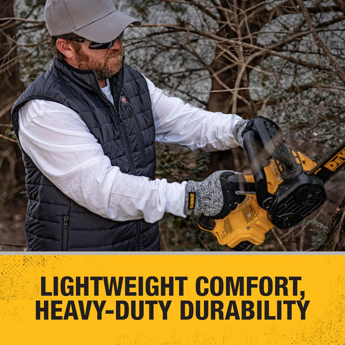 DEWALT Men's Cold Weather Heated Puffer Vest Kit with Battery, Black, Medium - DCHV095BD1