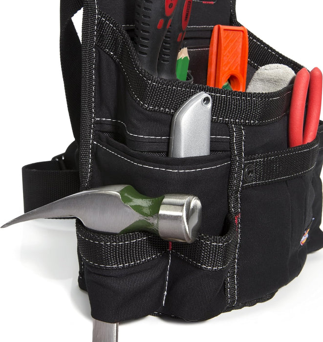 Dickies 57054 8-Pocket Tool Belt/Utility Pouch, Adjustable 2-Inch Belt, Durable Canvas Construction, Puncture-Resistant Liner