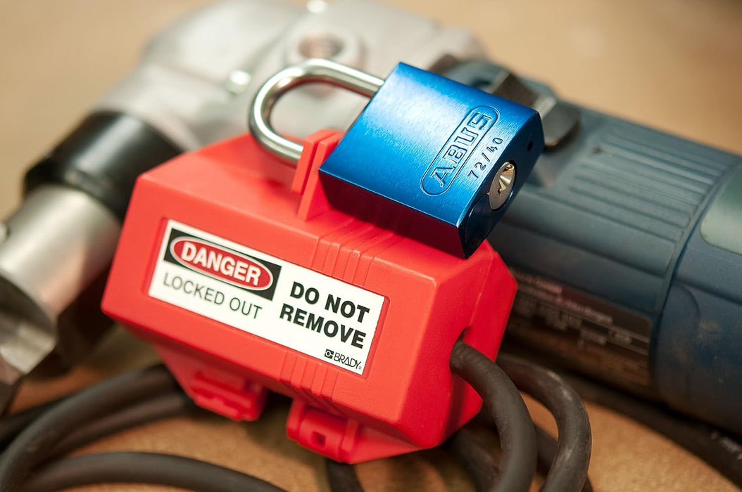 Abus 72/40HB75 Lockout Padlock, KD, Blue, 1/4 in. Dia.