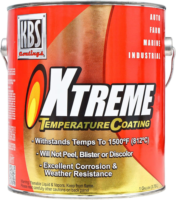 KBS Coatings 65506 Rocket Red Xtreme Temperature Coating - 1 Gallon