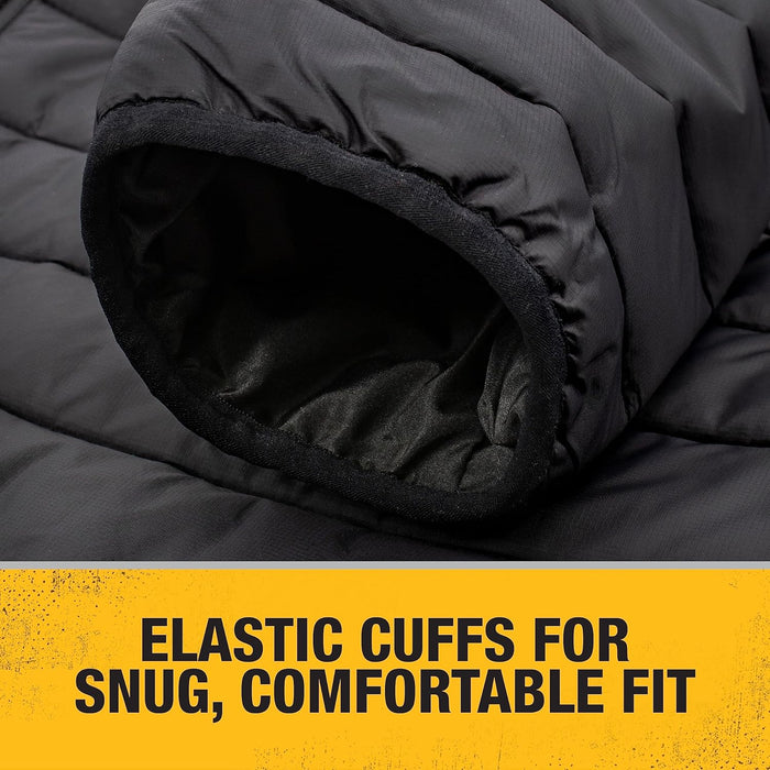 DEWALT Men's Lightweight Puffer Heated Jacket, Black, Medium - DCHJ093D1