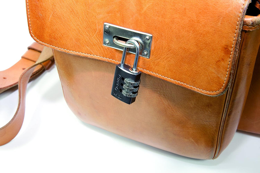 ABUS 145/20 C 20mm Body 3 Dial Resettable Combination Padlock, Red