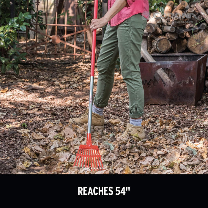 Corona RK62060 Fixed Tine Shrub Rake, Aluminum Handle, 8-Inch Wide Shrub Rake