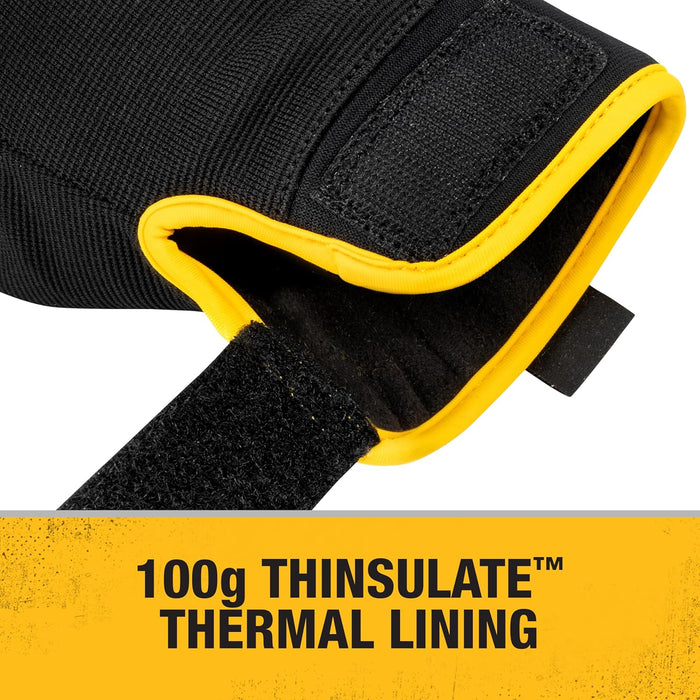 DEWALT DPG758 Unisex Heavy-Duty 100g Thinsulate Lined Cold Weather Impact Glove with Padded Palm, TPR and Touchscreen, Size Large