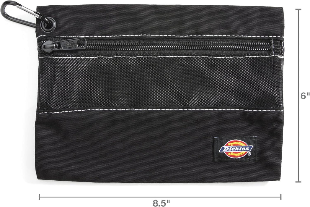 Dickies 57072 Set of 3 Small Canvas Utility Pouches, Zippered, for Organizing Small Tools and Fasteners
