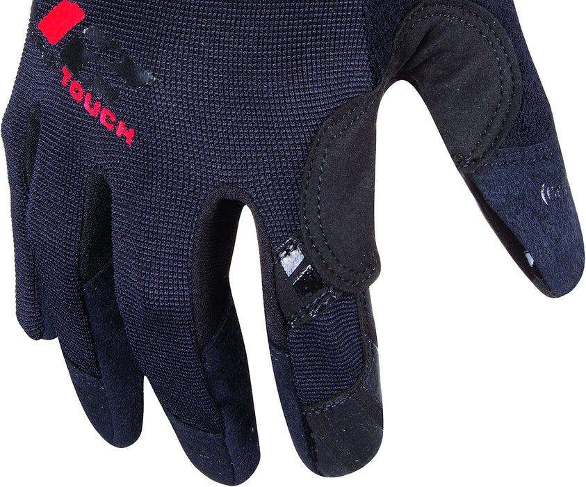 212 Performance Touch-screen Compatible, High Grip Gloves for Mechanics, High Dexterity, Adjustable Closure, Black, Medium