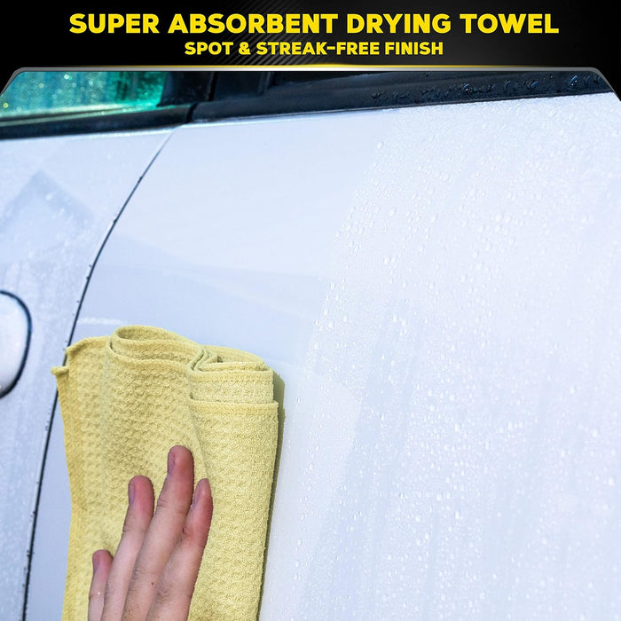 Meguiar's Water Magnet Microfiber Drying Towel, Premium Car Wash Microfiber Towel That�s Super Plush, Water Absorbent & Scratch-Free Big Microfiber Towels for Cars, 1 Pack