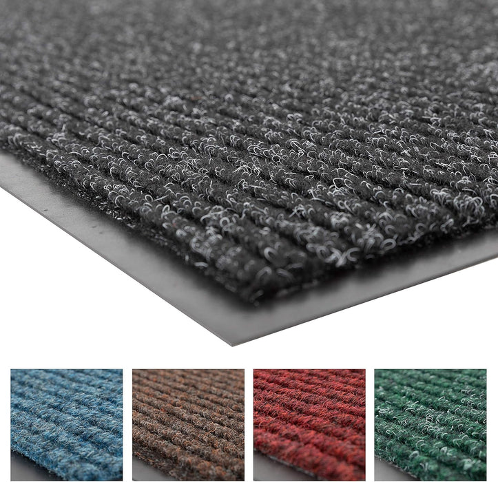 ‎Notrax | ‎109S0034CH | Notrax 109 Brush Step Carpeted Indoor/Outdoor Entrance Mat for Home or Office, 3' X 4', Absorbent Slip Resistant Heavy Duty Entry Mat, Charcoal, 109S0034CH