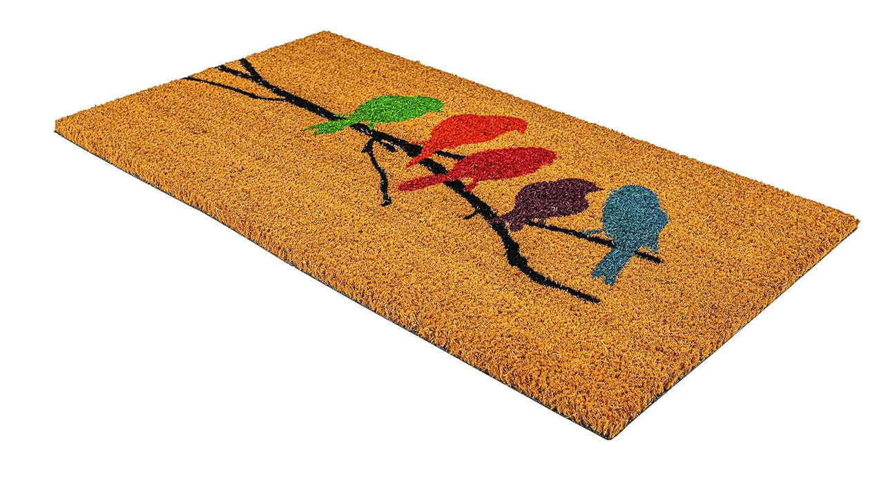 Notrax C12S1830BB Front Door Mat Bird Branch Coir Vinyl-Backed