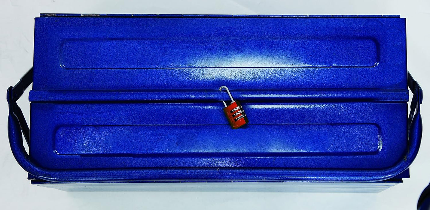 ABUS 145/20 C 20mm Body 3 Dial Resettable Combination Padlock, Red