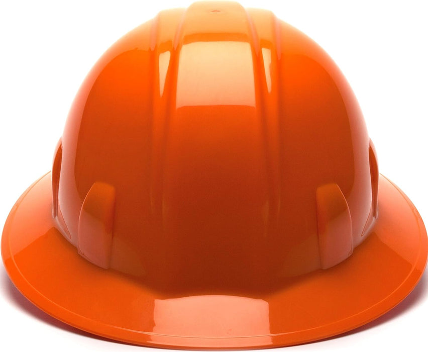 Pyramex Safety HP26140 SL Series Full Brim Hard Hat 4-Point Ratchet Suspension Orange
