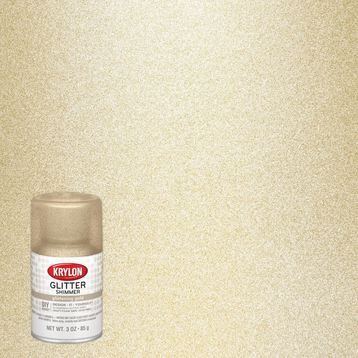 Krylon I00401 Glitter Aerosol Spray, Glistening Gold