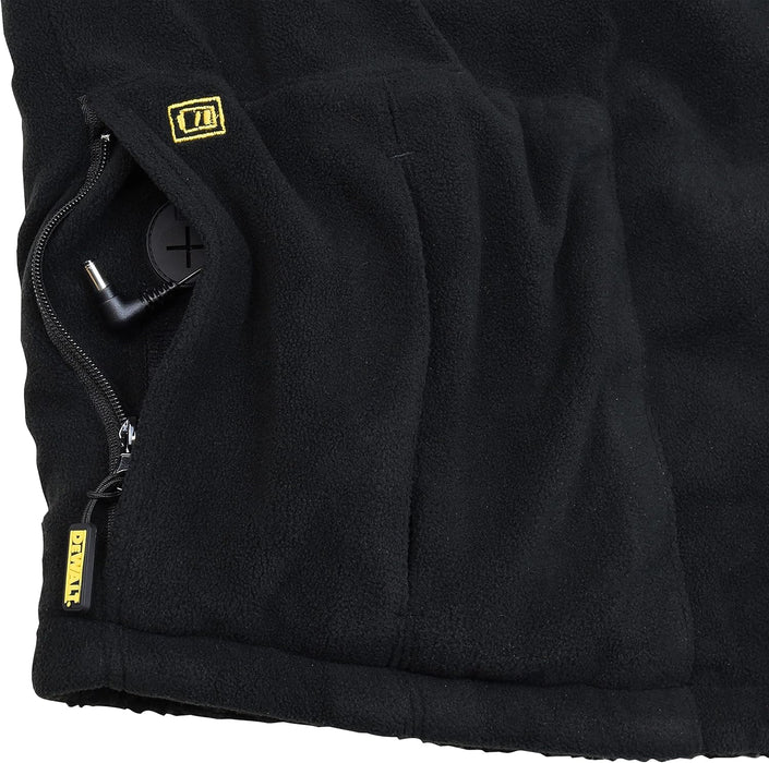 DEWALT Unisex Reversible Heated Fleece Vest Kit, Black, XL - DCHV086BD1