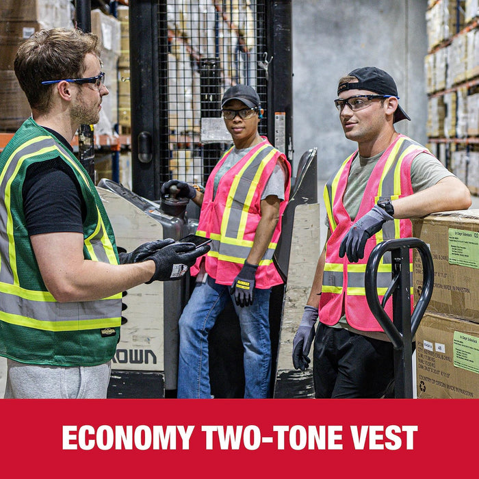 Radians SV22-1 Economy Type O Class 1 Safety Vest, Pink Mesh with Contrasting Tape, Size Small