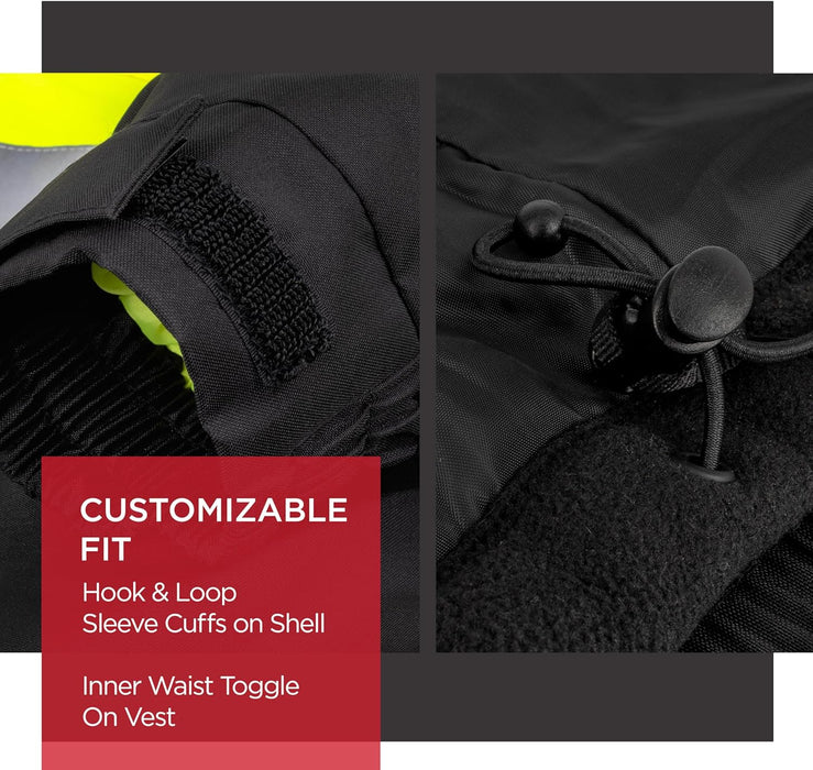 Radians (RHG-SJ13G-XL) Heated Apparel - Jackets, Hi-Vis Green, X-Large