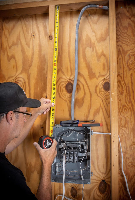 Crescent Lufkin 1-3/16 x 8m/26' Command Control Series Yellow Clad Tape Measure - L1025CME-02