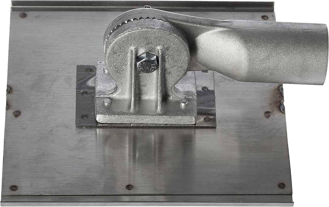 Kraft Tools CC026 8" x 8" Stainless Steel Walking Seamer/Groover 1/2"R with Threaded Handle Socket