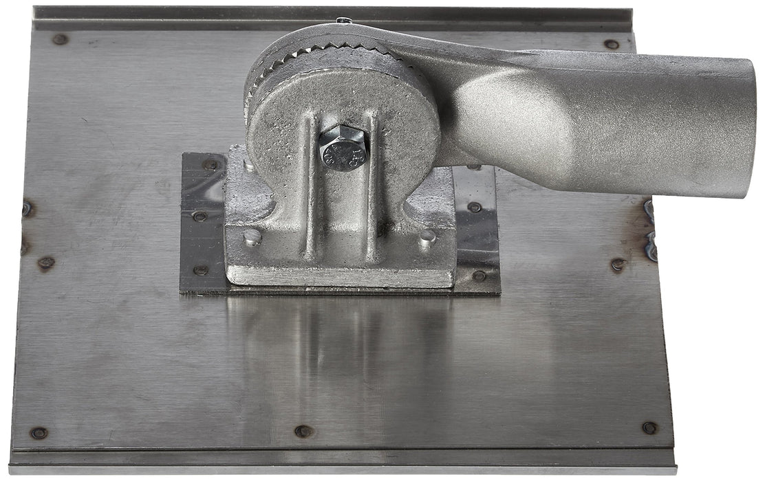 Kraft Tools CC026 8" x 8" Stainless Steel Walking Seamer/Groover 1/2"R with Threaded Handle Socket