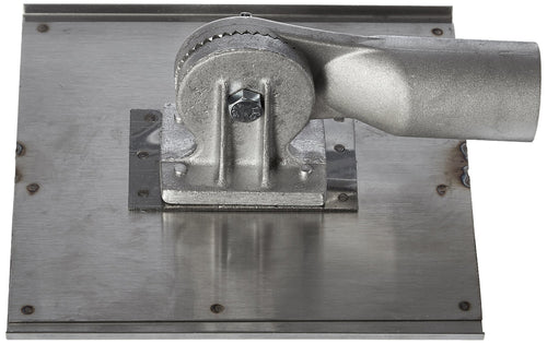 Kraft Tools CC026 8" x 8" Stainless Steel Walking Seamer/Groover 1/2"R with Threaded Handle Socket