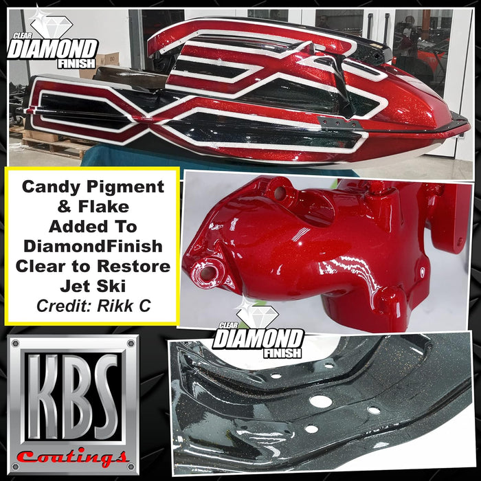 KBS Coatings 8304 DiamondFinish Watercolor Clear Coat - 1 Pint, Coats up to 50 sq ft