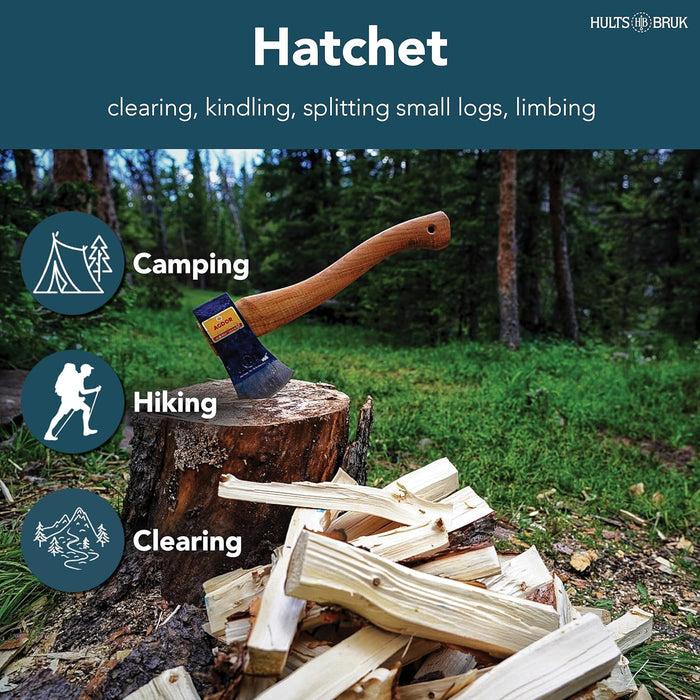 Hults Bruk 840021 Agdor Hand Hatchet 15-1.25 lb Head, 15" Handle