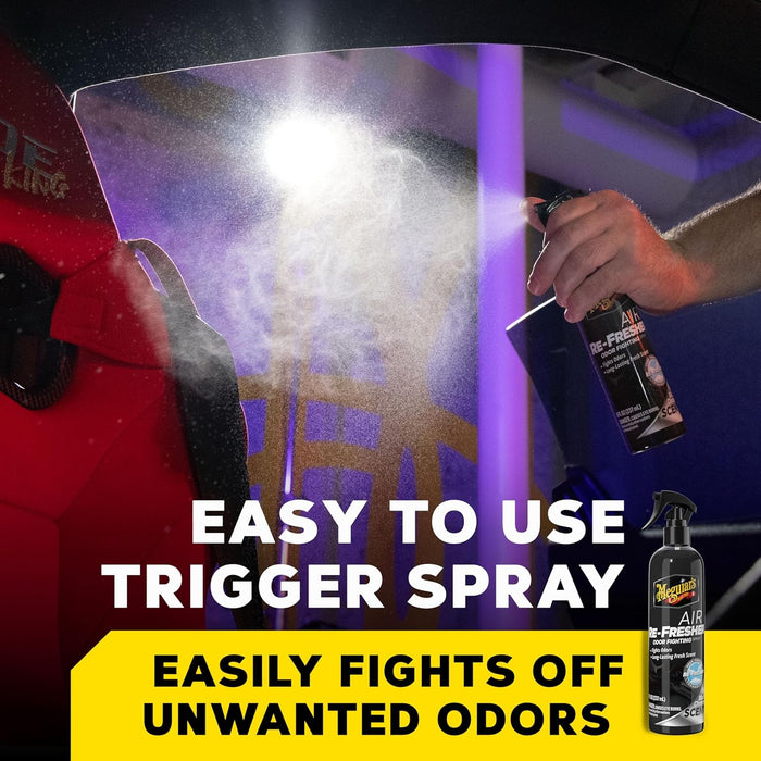 Meguiar’s G250708 Air Re-Fresher Odor Fighting Spray, Black Chrome Scent, Refresh & Instantly Fight Odors