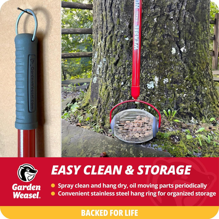 Garden Weasel Nut Gatherer - Nut Collector and Picker Upper Roller