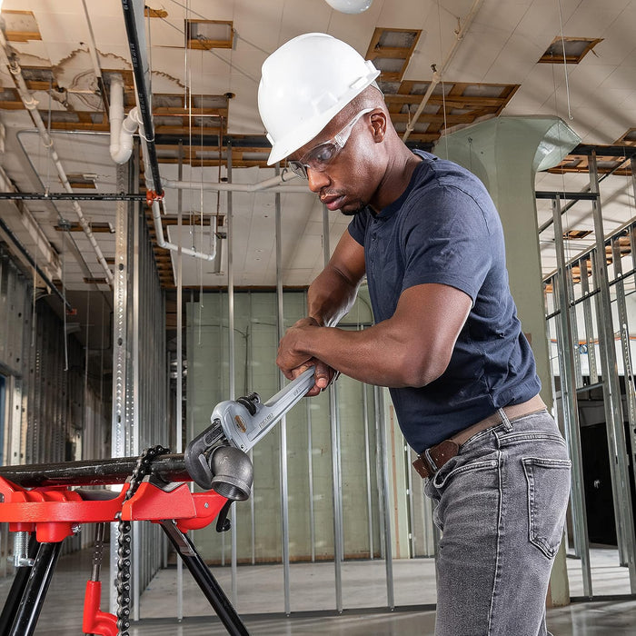 RIDGID (31110) Model 836 Aluminum Straight 36" Plumbing Pipe Wrench, Silver, Made In The USA