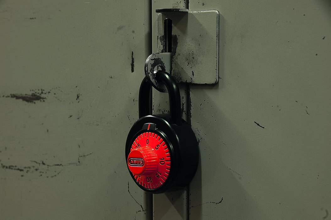 ABUS 78/50 KC 2-Inch Locker Dial Combination Padlock with Key Control, Black