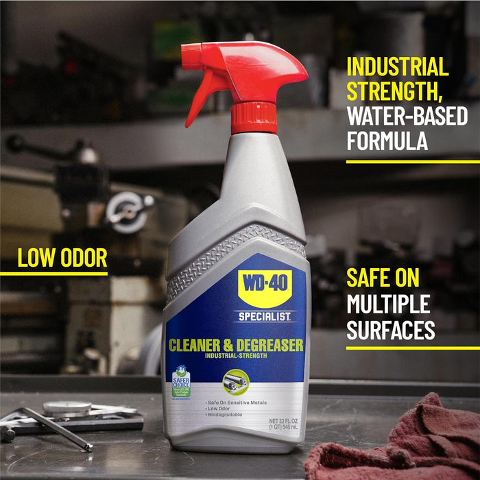 WD-40 300356 Specialist Cleaner & Degreaser, Multi-Surface Cleaning Solution, Great for Cleaning Grills and Grill Parts, 32 Fl Oz (Pack of 1)